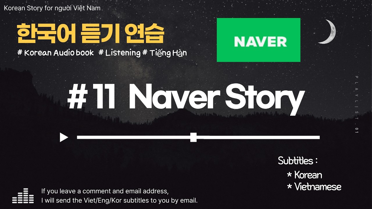 [Korean Listening] #11 Naver Story (sub Việt+Hàn )