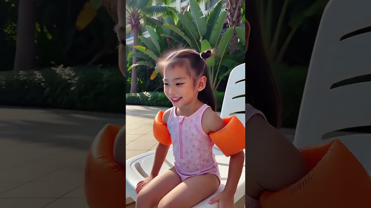 Kids Learn Safety Rules in the Swimming Pool