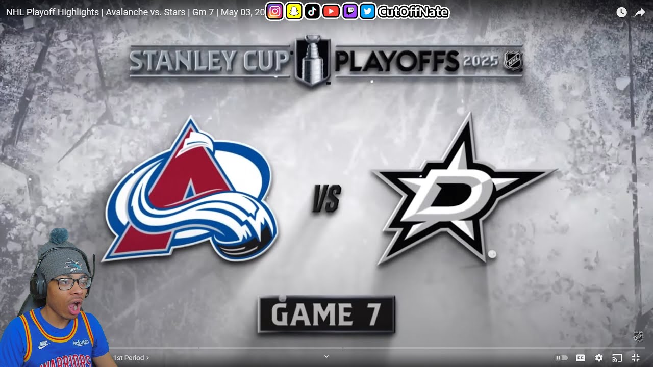 CutOffNate Reacts To NHL Game 7 Highlights | Avalanche vs. Stars - May 3, 2025