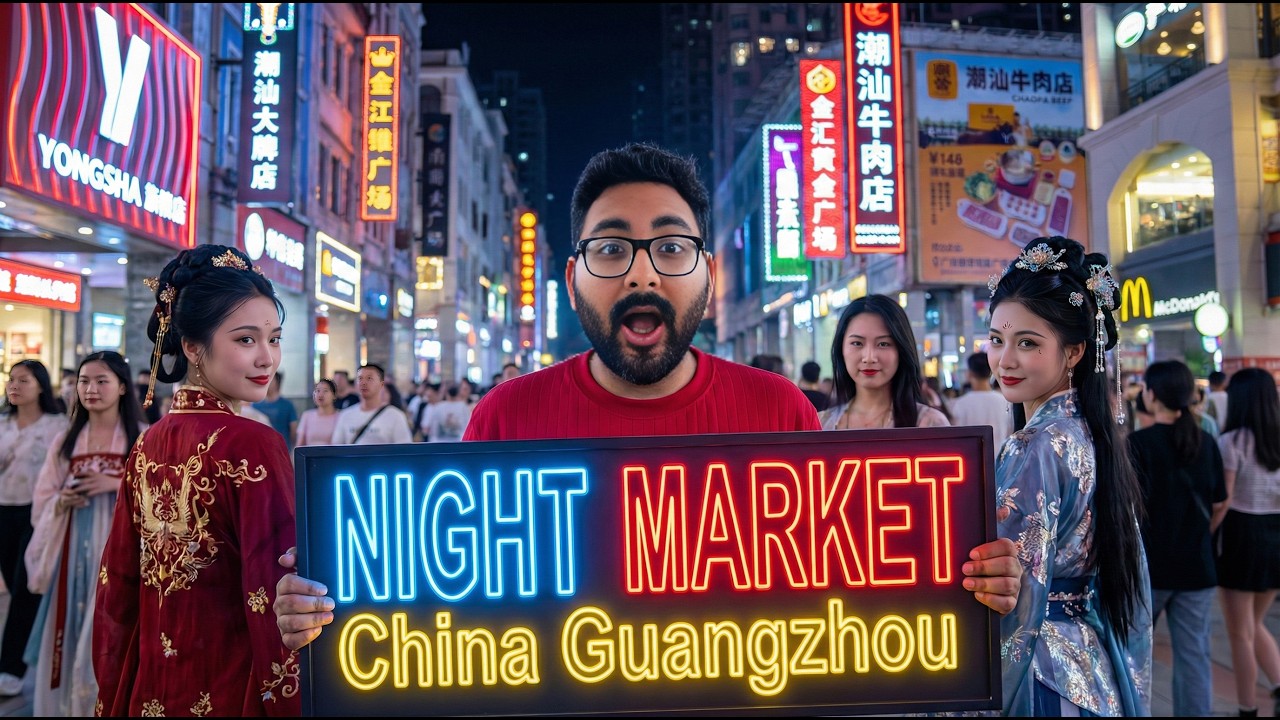 Night Market China | Best Budget Shopping Street in Guangzhou | Shangxiajiu Tour