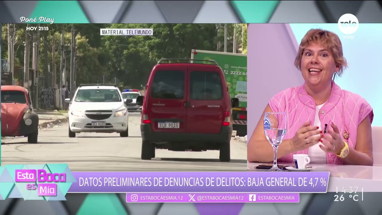 Datos preliminares de denuncias de delitos: baja general de 4,7 %
