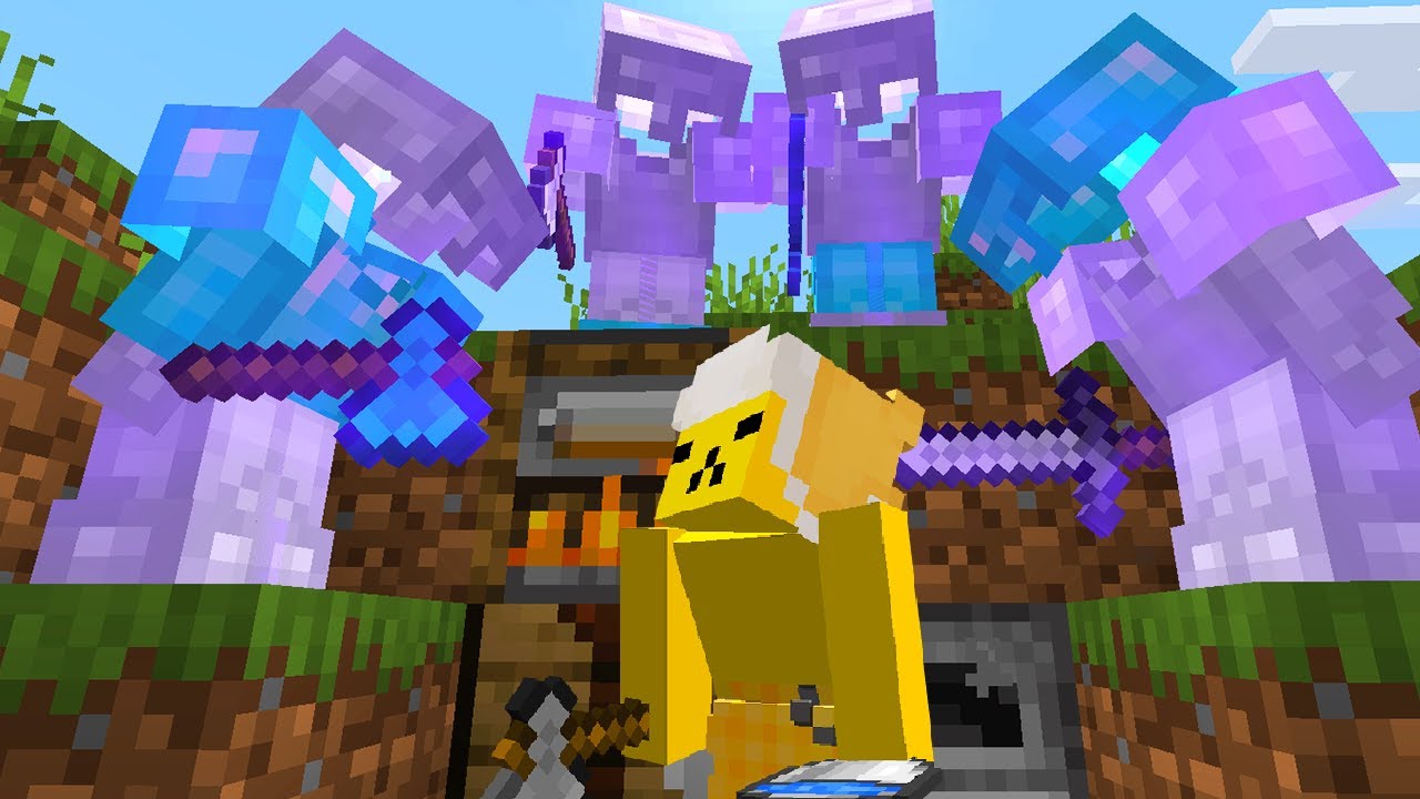 Minecraft Speedrunner VS 4 Caçadores Invisíveis (Manhunt)