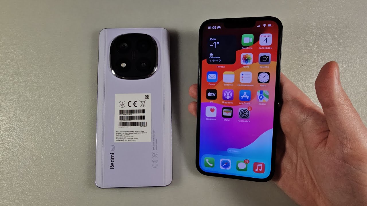 XIAOMI REDMI Note 14 Pro+ vs iPhone 13