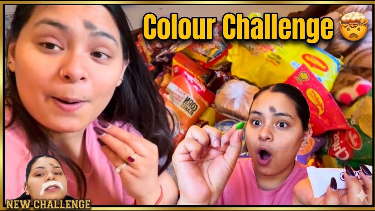 Vlog-7ll Colour challenge || got so many groceries that too gifted 🎁 ll Daily vlog--7