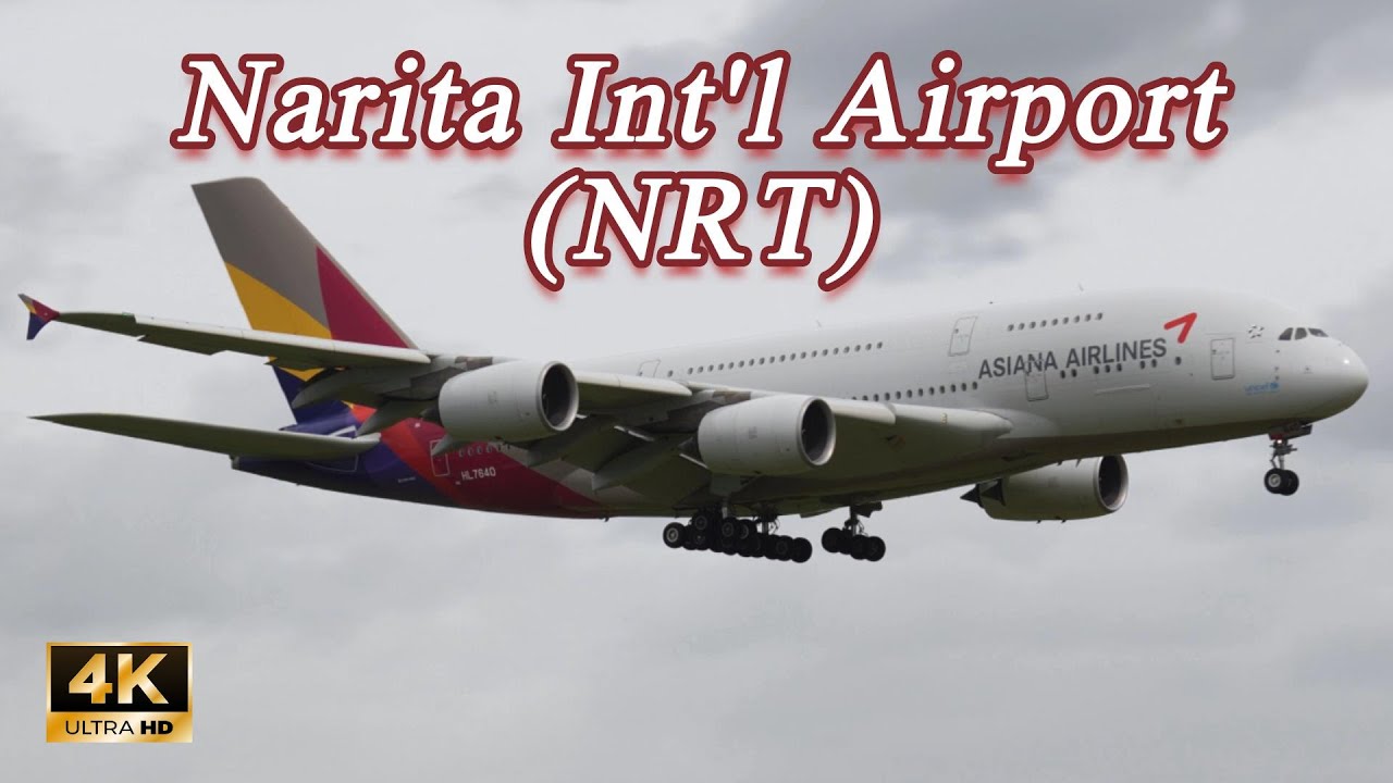 【4K】Plane spotting at Narita Int'l Airport (A321, 330, 380)【FX30】