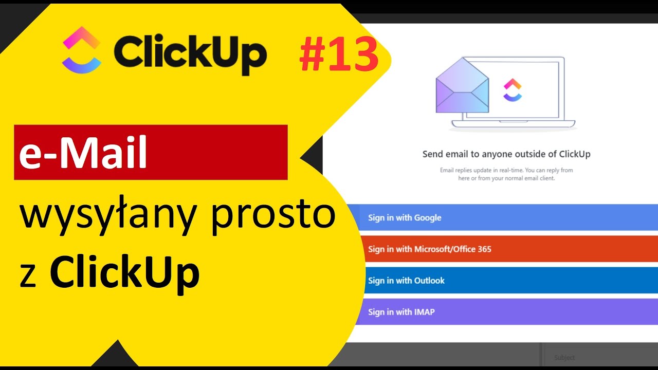 ClickUp 2.0 - #13 Wysyłanie maili bezpośrednio z ClickUp