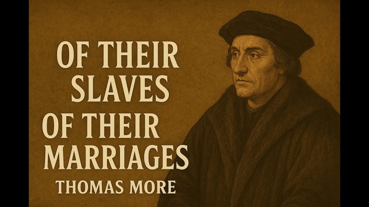 Of their Slaves and Of their Marriages from Utopia by Thomas More #universityoflucknow