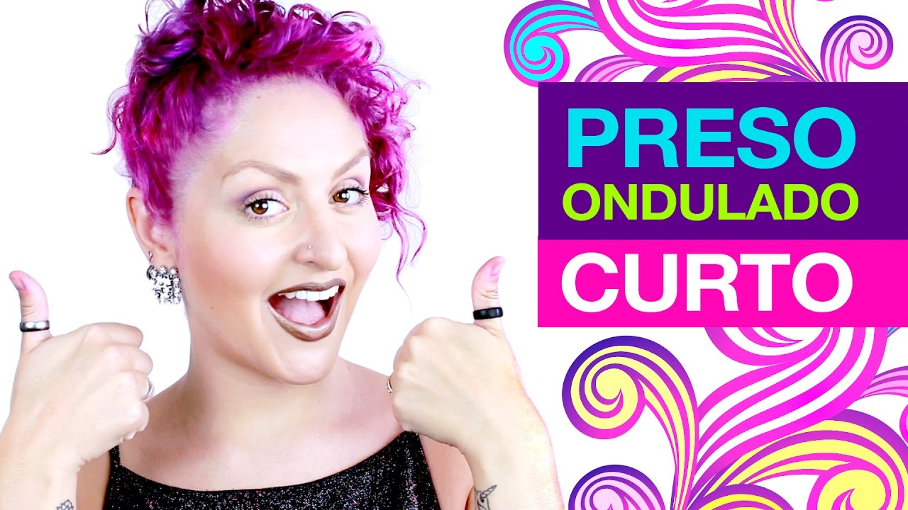 PENTEADO F&Aacute;CIL CABELO CURTO PRESO LATERAL ONDULADO ou CACHEADO VEDA #2 | Hoje Eu Resolvi Mudar