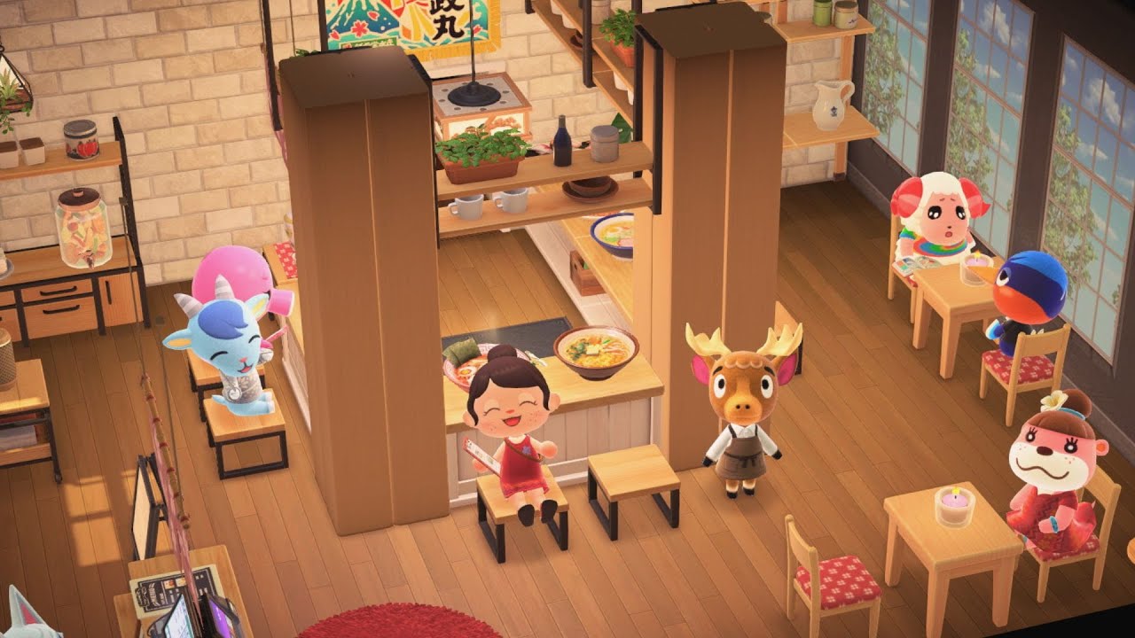 Decorating a Restaurant in Animal Crossing