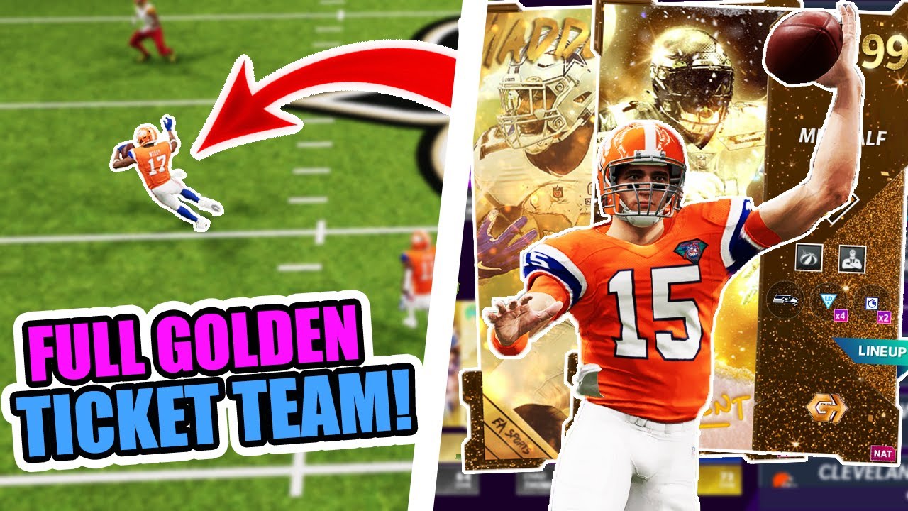 I BUILT A *FULL* TEAM OF GOLDEN TICKETS INSIDE MADDEN 21 ULTIMATE TEAM!