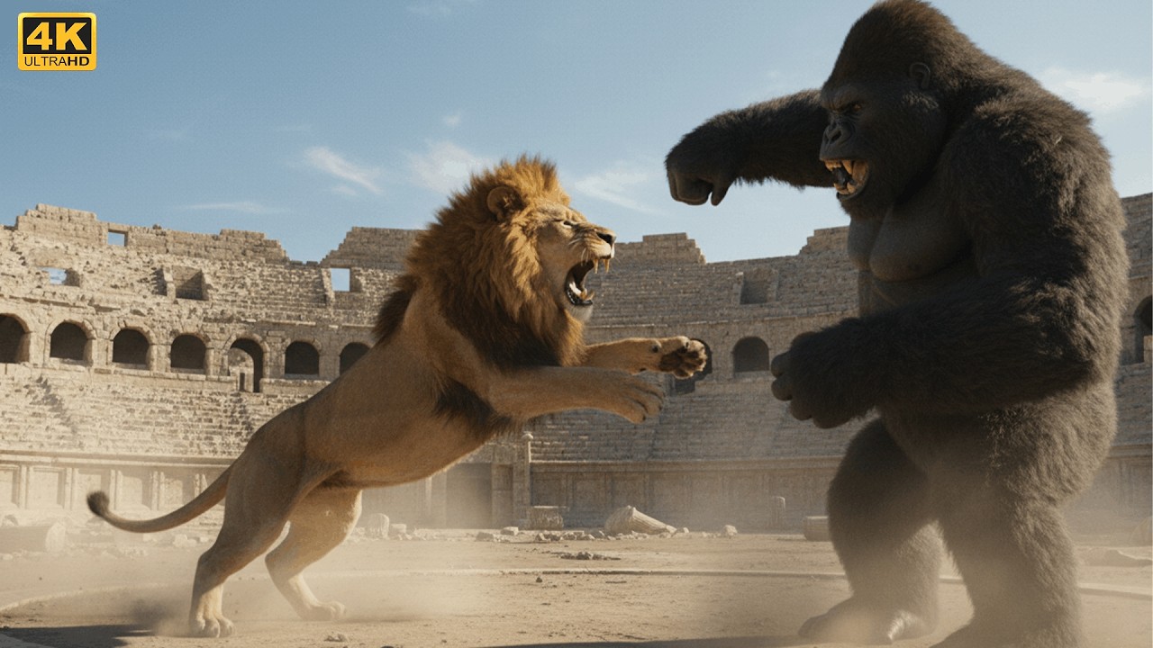 Assassin King Kong vs Giant Lion – Rome’s Bloodiest Battle Begins