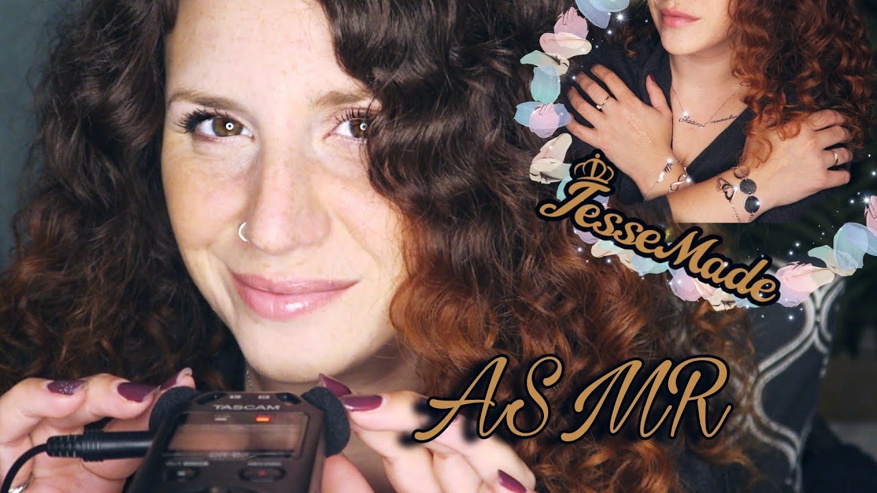 ASMR ita • SCRATCHING MICROFONO, WHISPERING Show and tell e SUONI di BIGIOTTERIA💍• Jessemade Jewelry