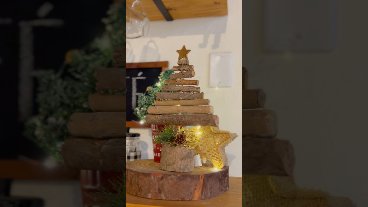 Como Fazer uma Mini &Aacute;rvore de Natal Decorativa com Galhos Secos #christmas