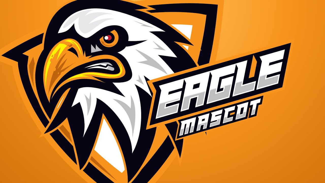 Illustrator Tutorials | Eagle Mascot logo drawing for esport, twitch and gaming