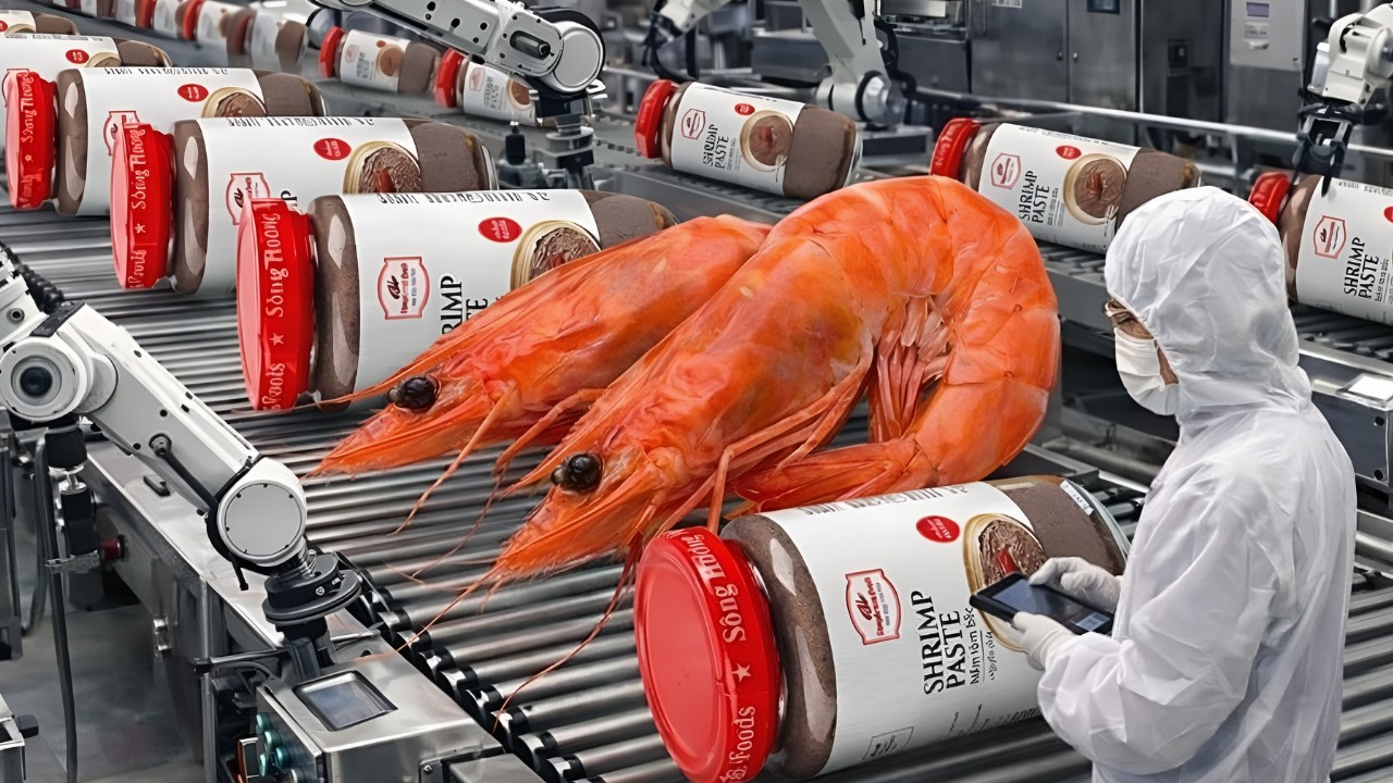 How Shrimp Paste is Made in the USA | Full Factory