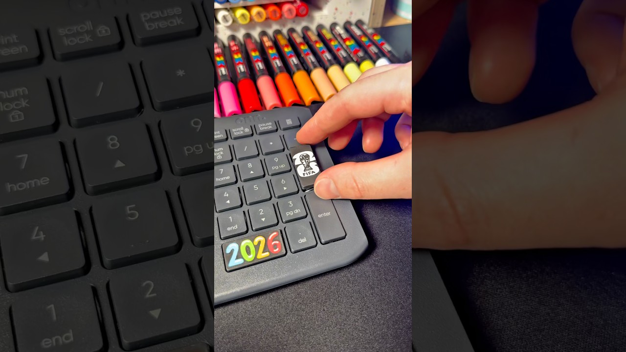 Drawing FIFA World Cup 2026⚽️on my Keyboard ⌨️ #drawing #art #worldcup #worldcup2026 #fifa