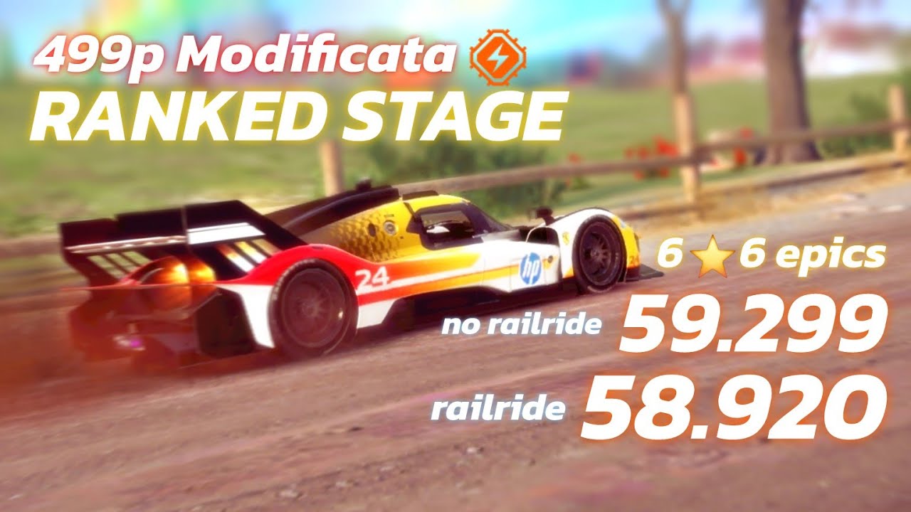 499p Modificata SE Ranked Stage | 59.299 no rail | 58.920 rail - Asphalt Legends Unite