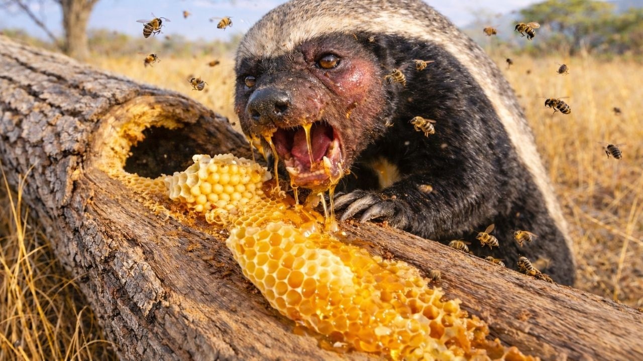 Honey Badger vs King Cobra   The Most Fearless Animal in Wildlife