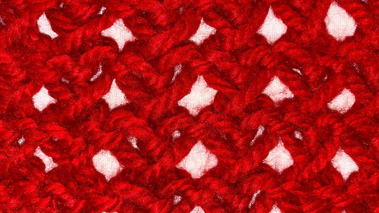Ponto coração em tricô / Heart knitting / Tejido en corazón