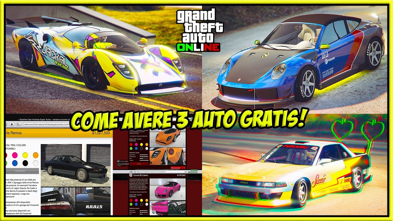 ROCKSTAR REGALA BEN 3 AUTO SUPER & SPORTIVE SU GTA ONLINE FINO AL 12 MARZO