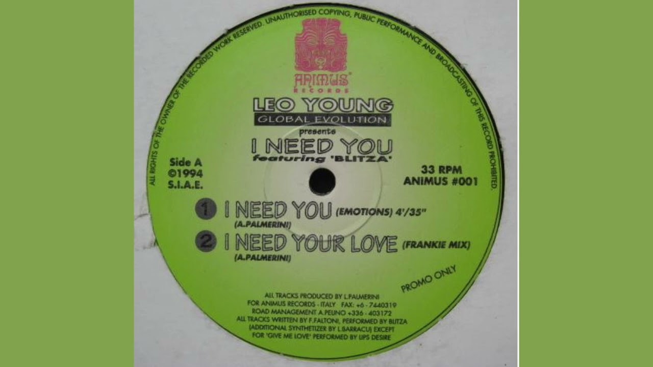 Leo Young — I Need You (Frankie Mix)