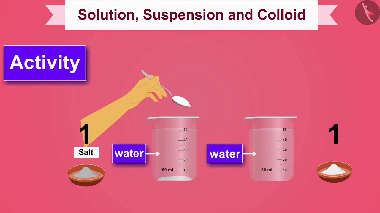 Solutions Suspensions and Colloids | Part 1/1 | English | Class 9