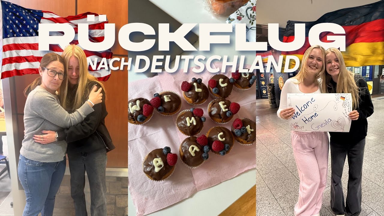 Abschied & Familie wiedersehen nach einem Jahr ✈️🇺🇸 Auslandsjahr USA