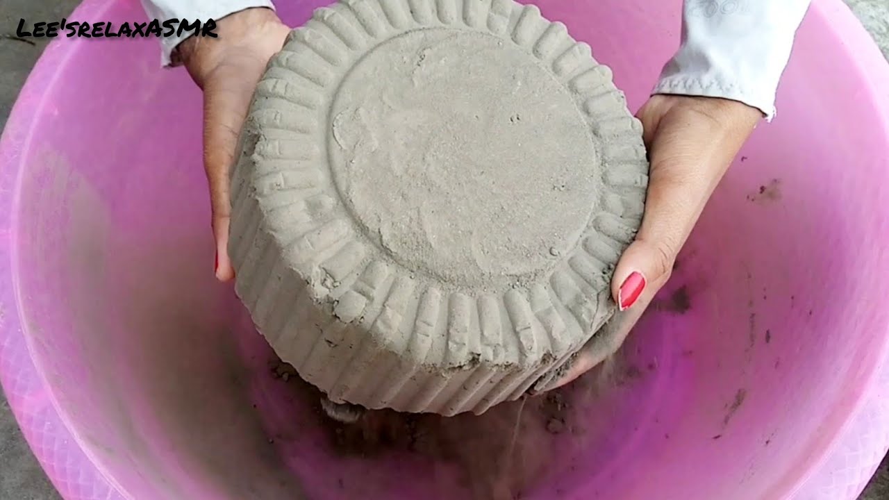 Soft❤️😍 Pure Cement Dusty🌪️ huge Chunks Dry Crumbling @leesrelaxasmr5723