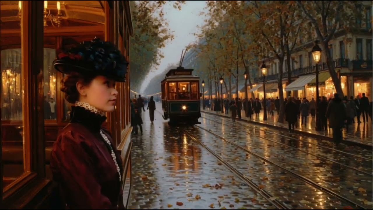 She Walks Through Paris, and Time Slows Down