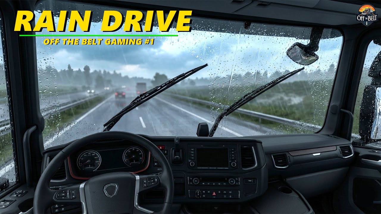 Relaxing Rainy Day Truck Drive | Euro Truck Simulator 2 (No Commentary)