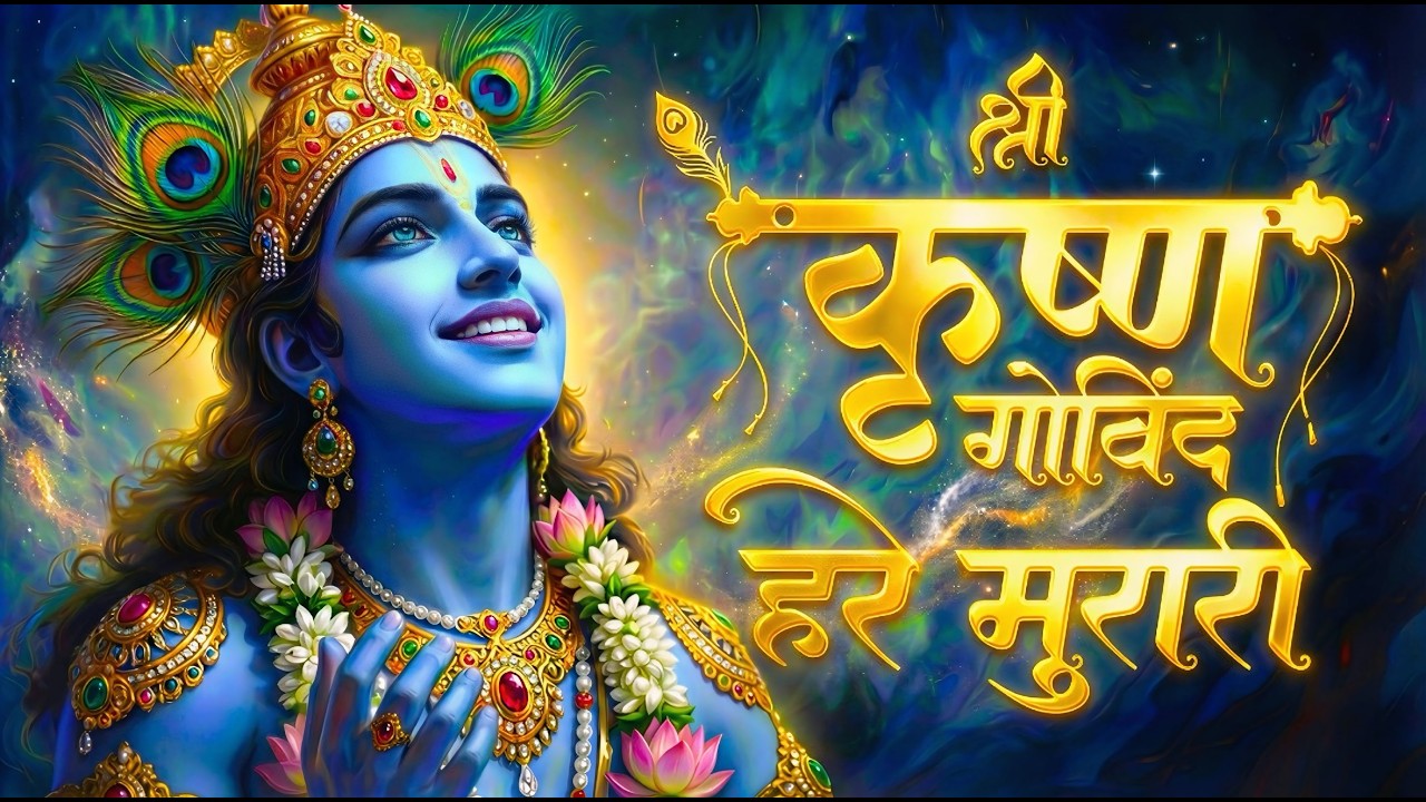 सुबह सुनें “Shree Krishna Govind Hare Murari” 🌸 | Krishna Bhajan | Positive Energy Mantra #krishna