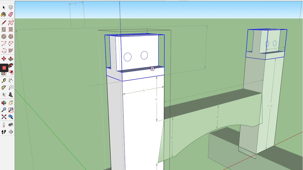 Timber Frame Design Using SketchUp Part 4: Adding Pegs