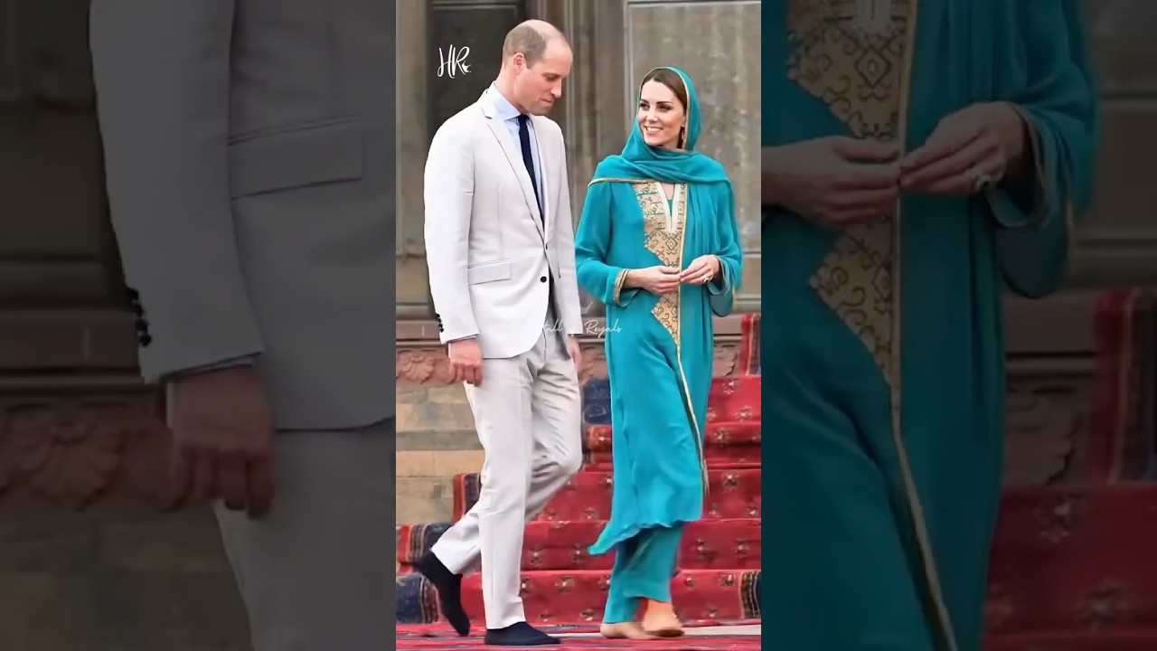 Prince William and Princess Catherine barefoot in Pakistan 🇵🇰 #williamandkate #love