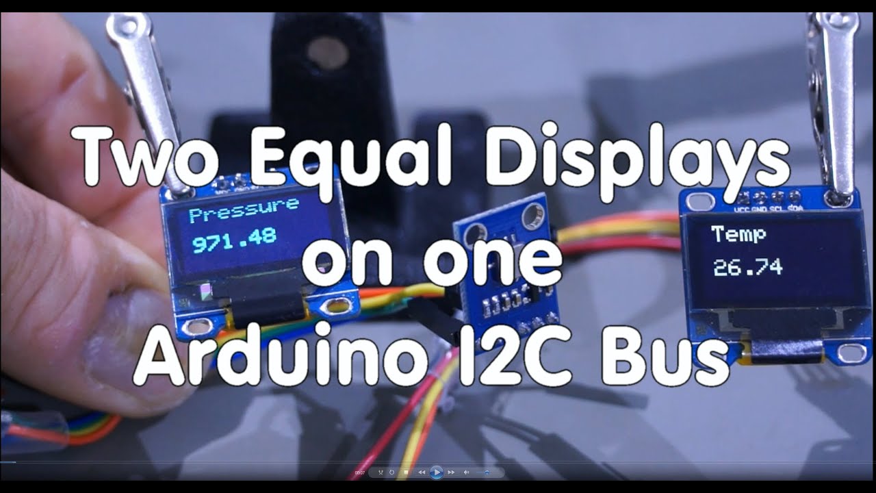 #21 Два одинаковых дисплея на одной шине Arduino I2C (урок)