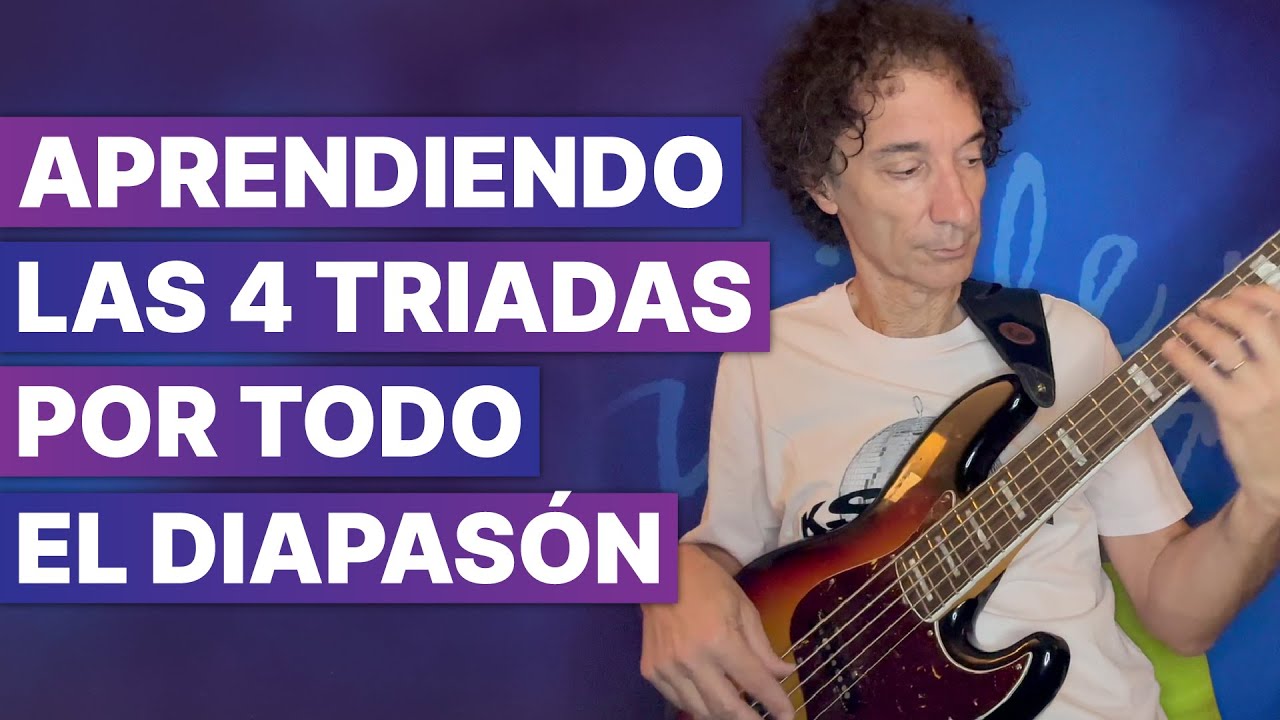 Aprendiendo las 4 Triadas por todo el diapasón con Guille Vadala