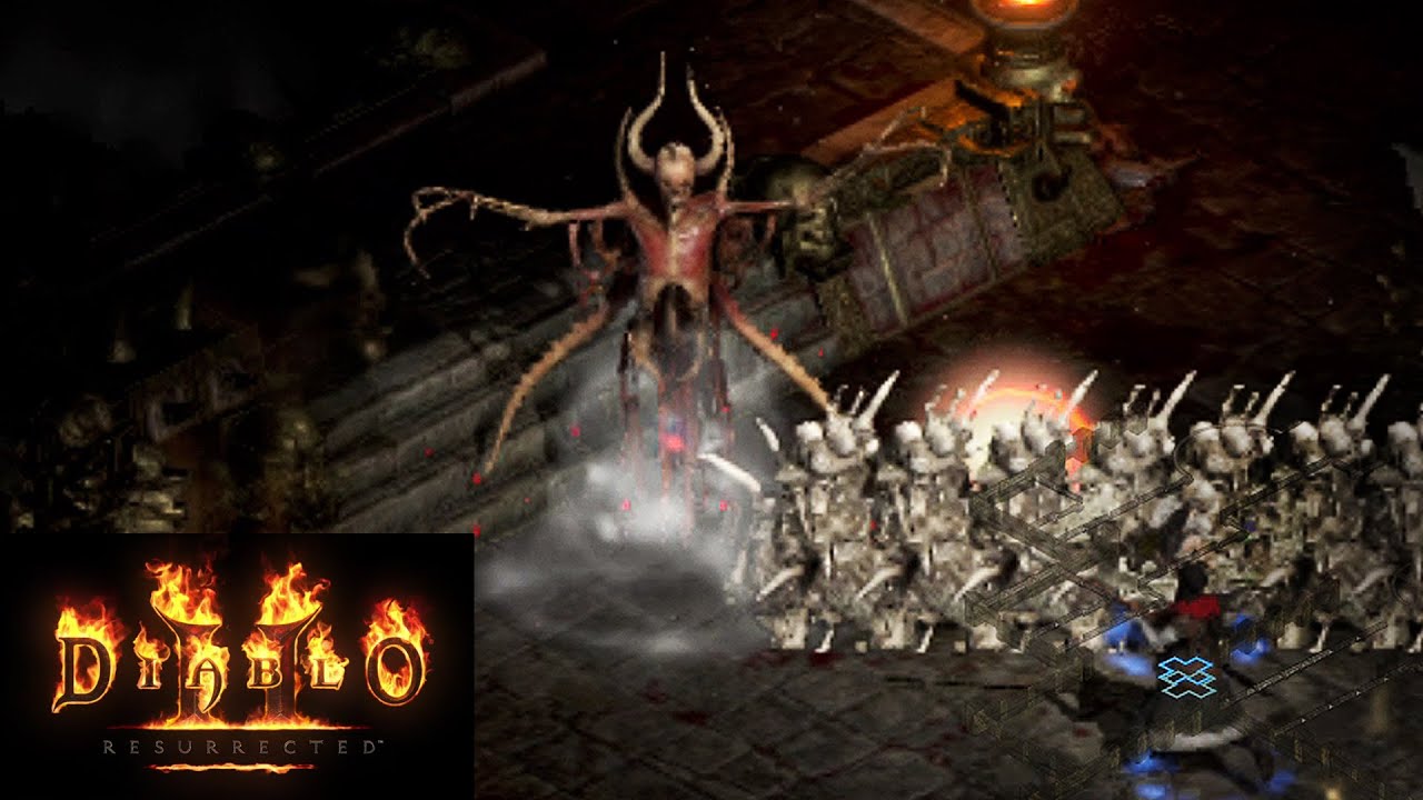Diablo 2 Resurrected - MEPHISTO Boss Fight (Necromancer)