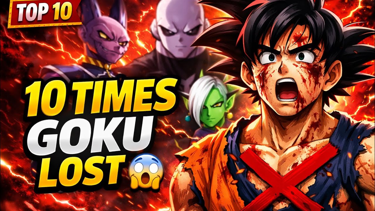 Top 10 Times Goku LOST Fights – Even Legends Fall #viralvideo #dragonballsuper 