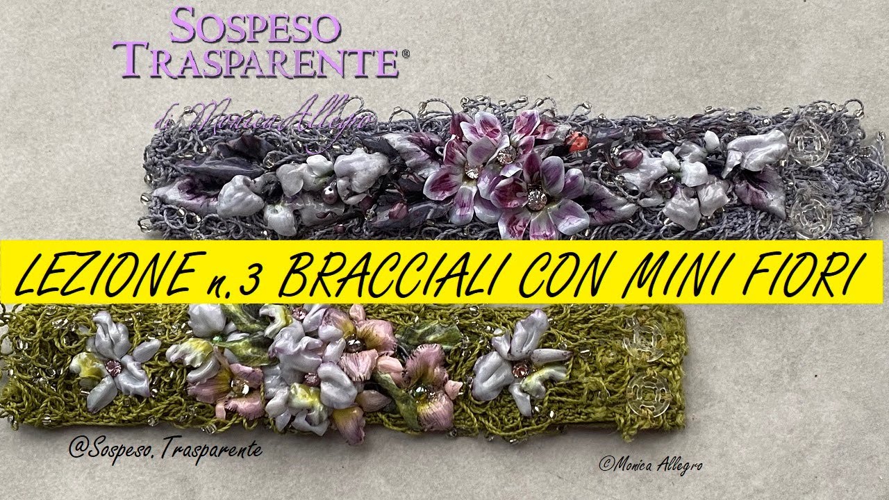 SOSPESO TRASPARENTE LEZIONE N 3 BRACCIALI E MINI PELLICOLE
