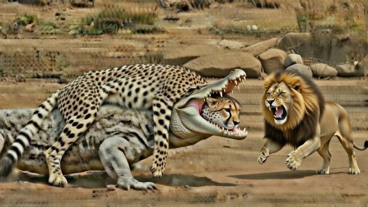 SURVIVAL SHOCKWAVE: Cheetah vs Gorilla vs Albino Komodo Dragon | Ultimate Power Clash!
