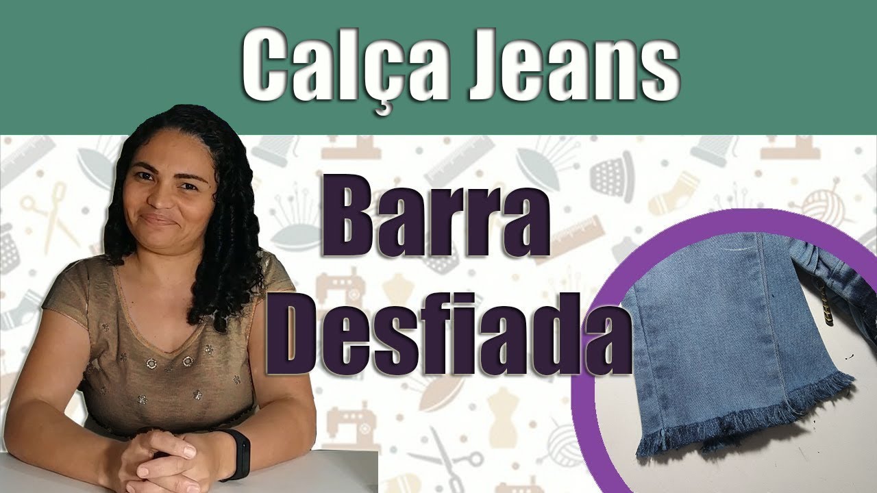 Como desfiar barra de calça jeans