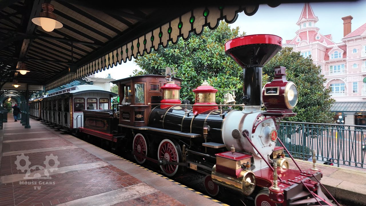 Disneyland Paris Railroad 4K60 Full Circle Tour 2024 - Complete Train Ride Experience