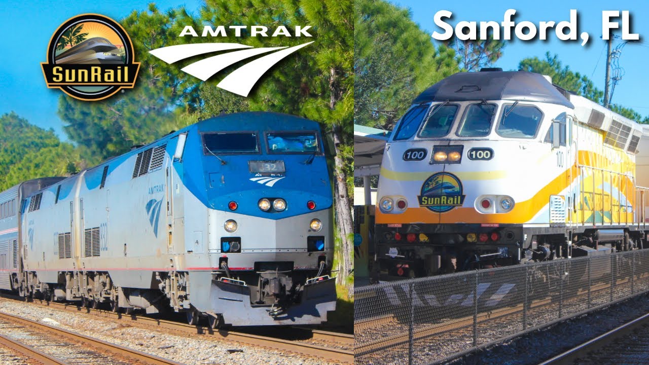 (4K) MLK Day Railfanning in Sanford, FL (SunRail + Amtrak Auto Train)