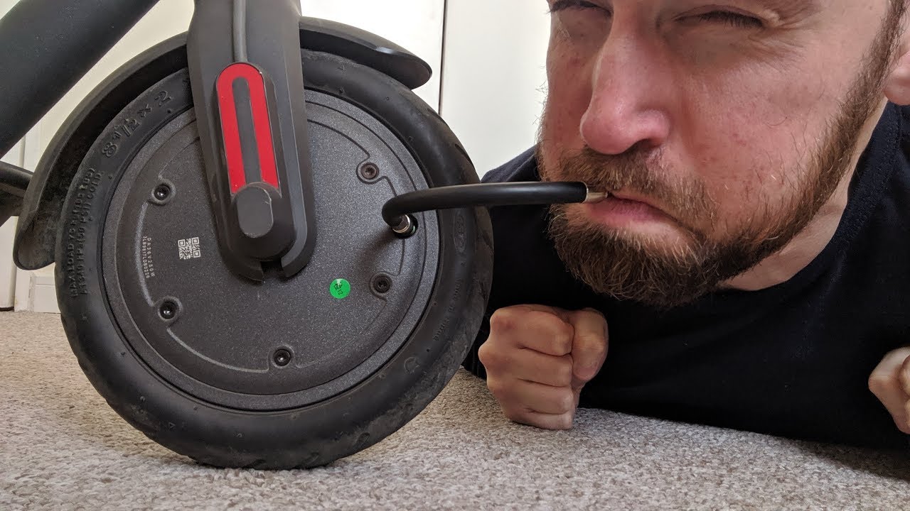 Inflar neumáticos del Xiaomi M365 más fácil con este adaptador!