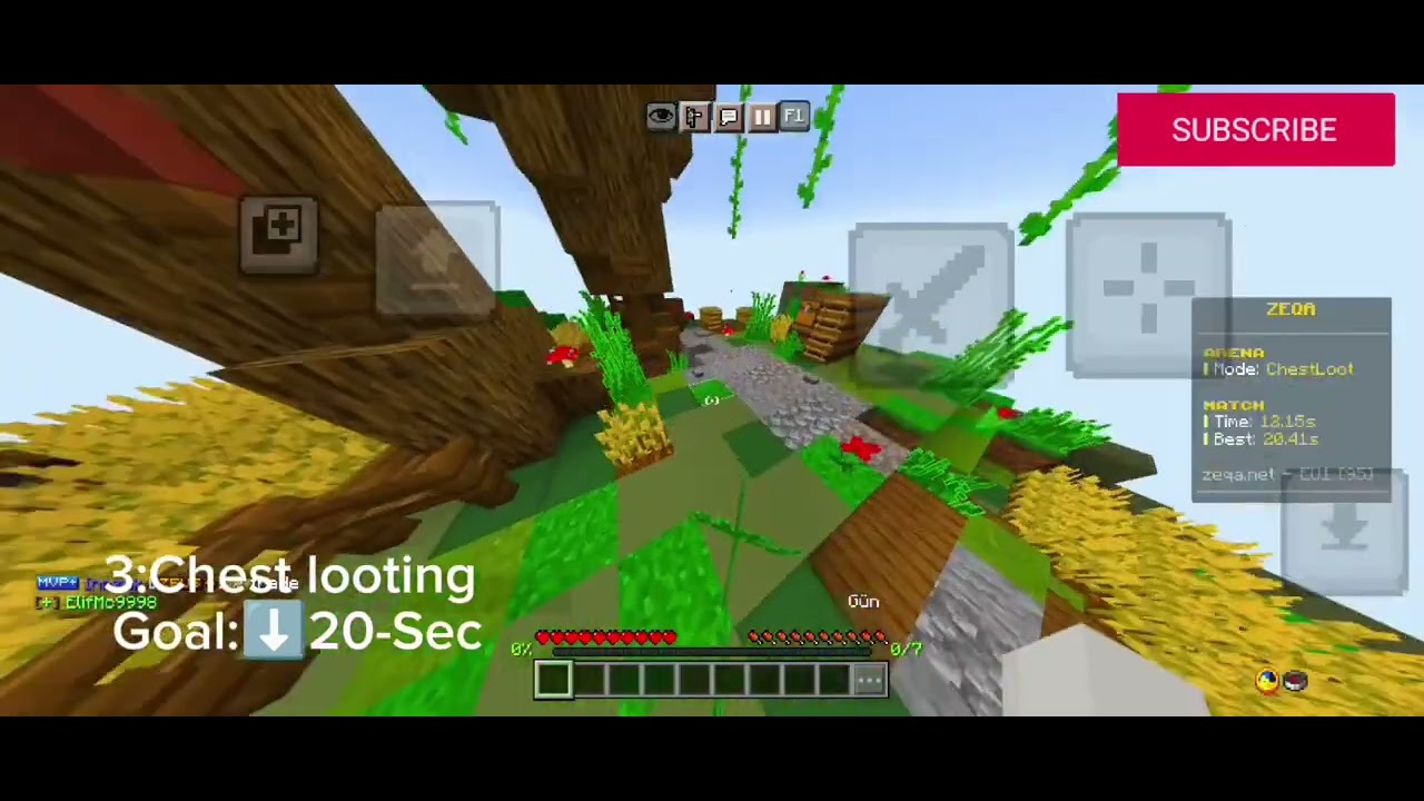 Minecraft kendi skill lerimi test ediyorum