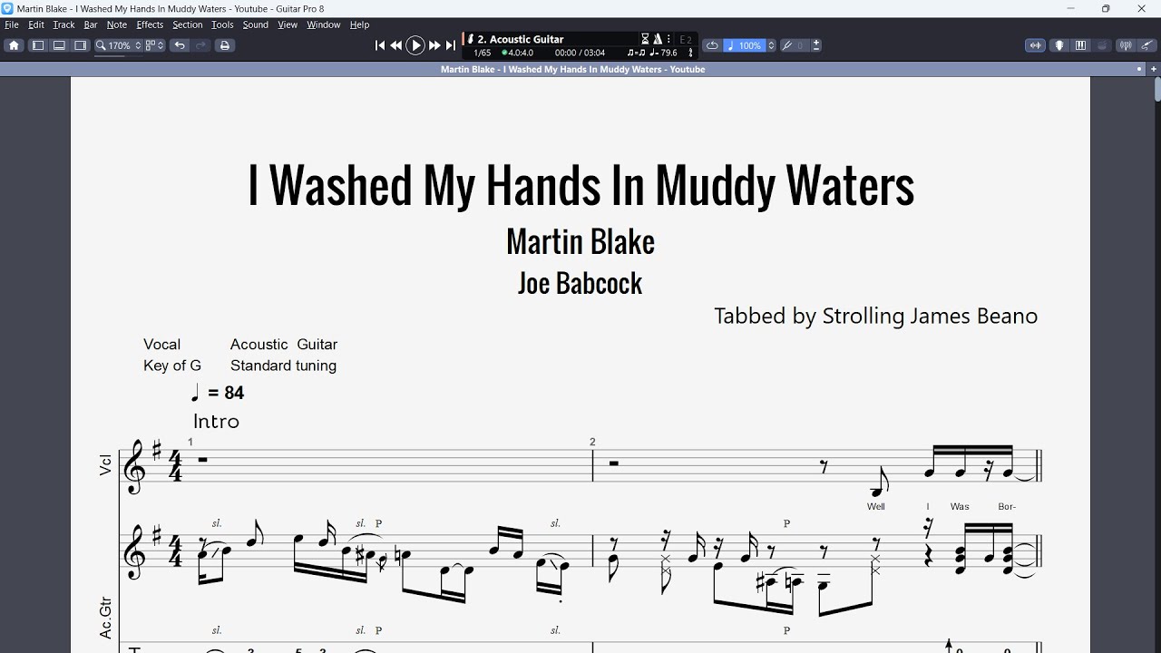 Martin Blake   I Washed My Hands In Muddy Waters
