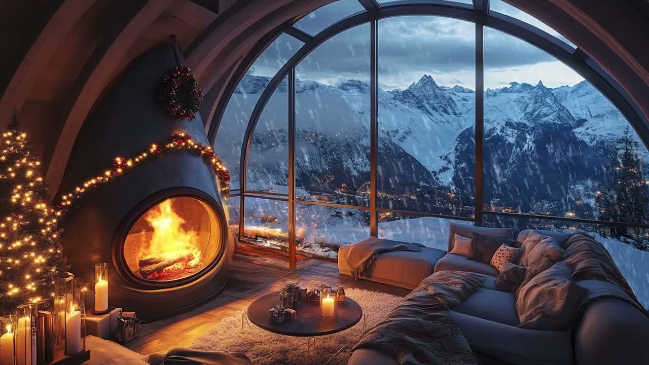 3 Hours of Whispering Snow || Howling Winds & Gentle Snowfall for Deep Relaxation