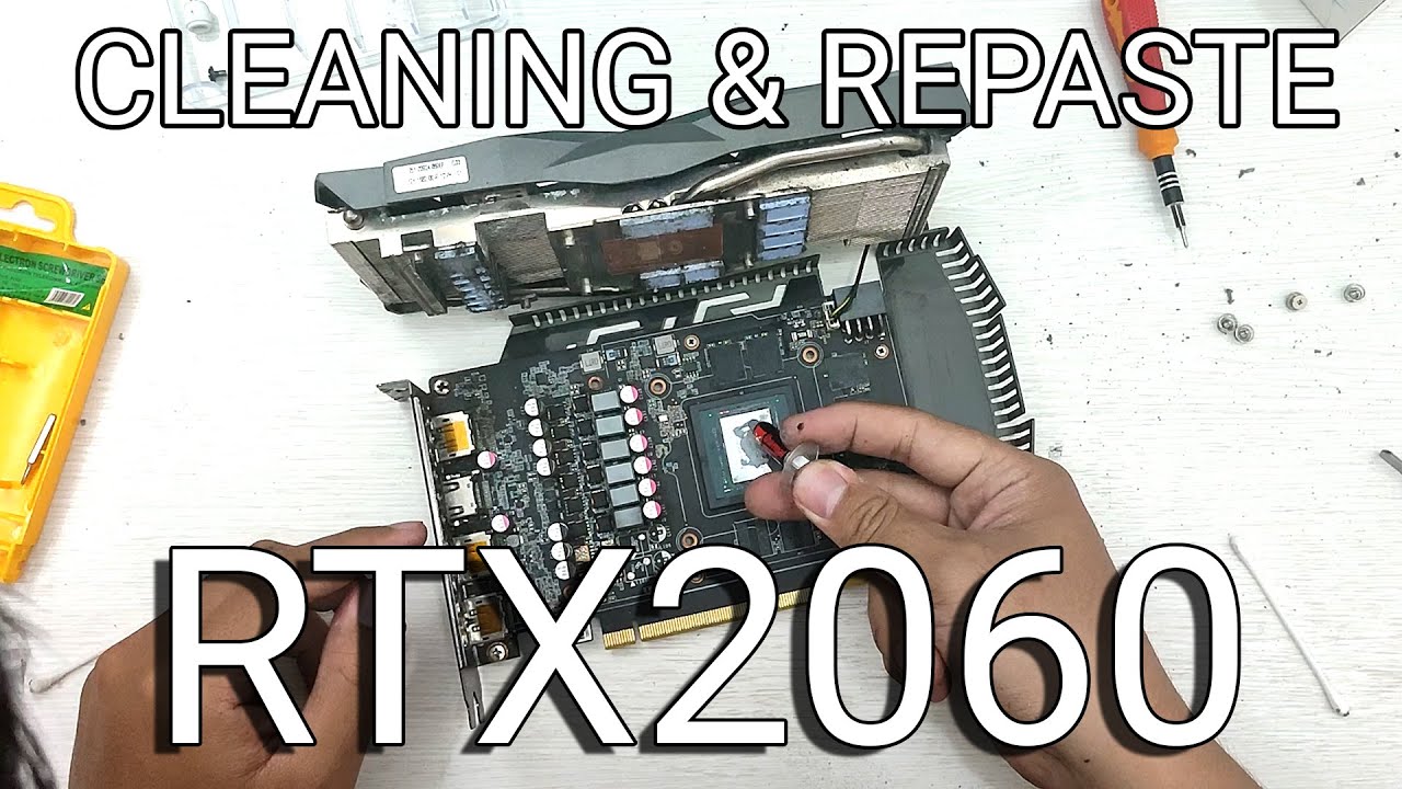 RTX 2060 | Очистка и замена термопасты VGA | Zotac