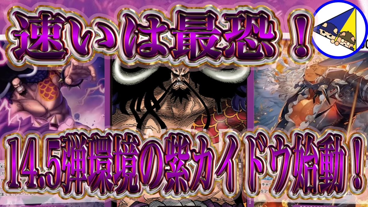 【ワンピースカード】ドン‼︎加速で耐性持ち！14.5弾環境の紫カイドウ始動！