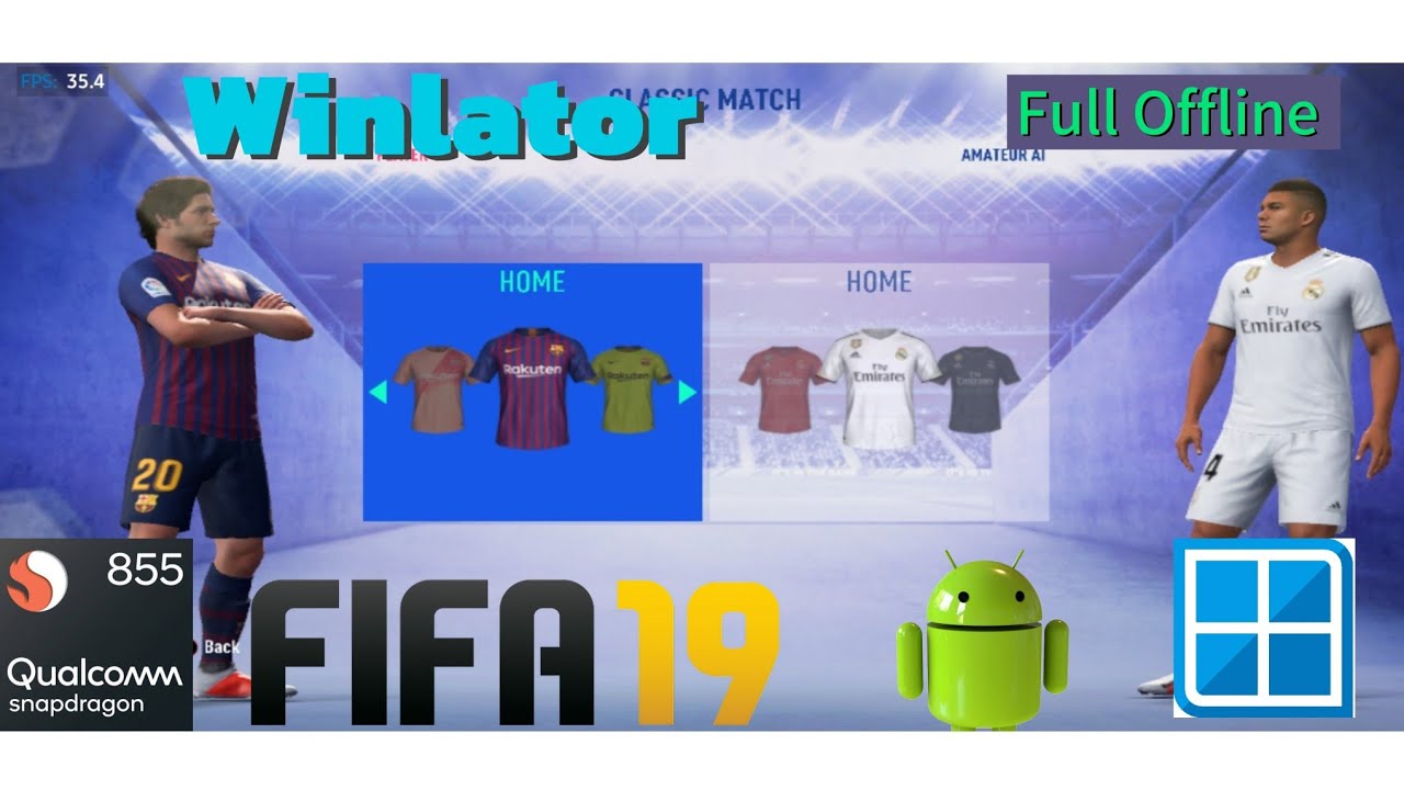 FIFA 19 PC on Samsung Galaxy S10 | Winlator 7.1.5 Gameplay (Snapdragon 855)