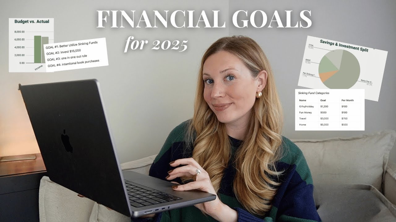 MY 2025 FINANCIAL GOALS 💸  saving, investing, my money mindset & how I'm going to achieve them